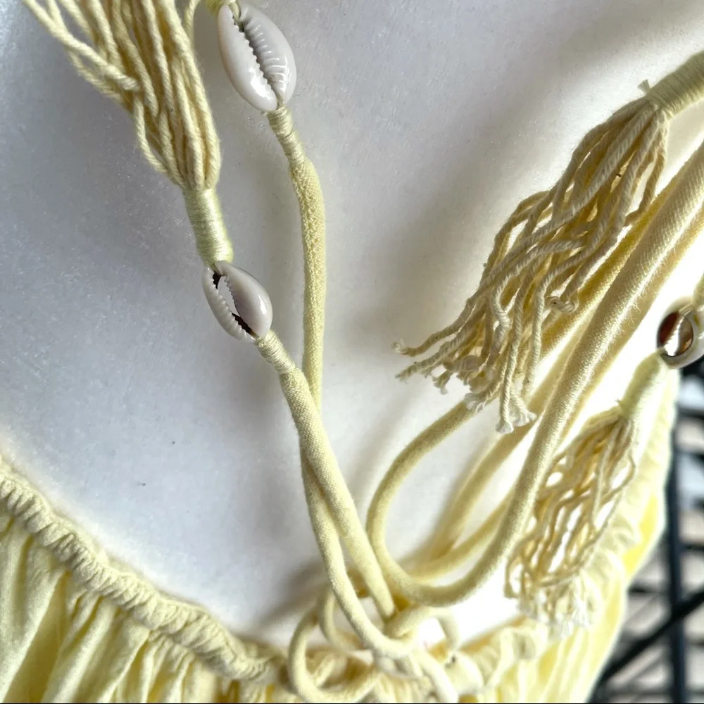 Yellow and white Free people summer dress - Picture 9 of 11